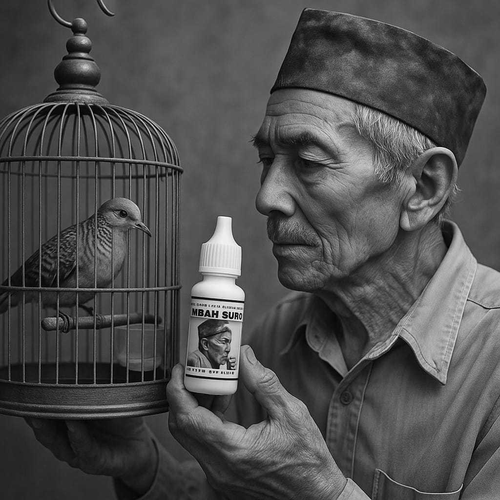Jamu tetes burung perkutut herbal racikan Mbah Suro herbal alami  dengan komposisi rempah rempah her