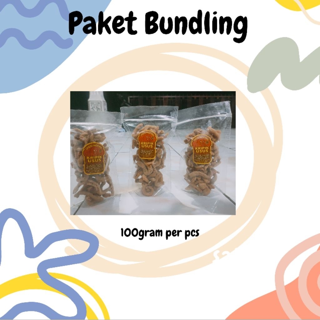 

Bundling 3 Bungkus Kripik Usus Original | Renyah | Gurih