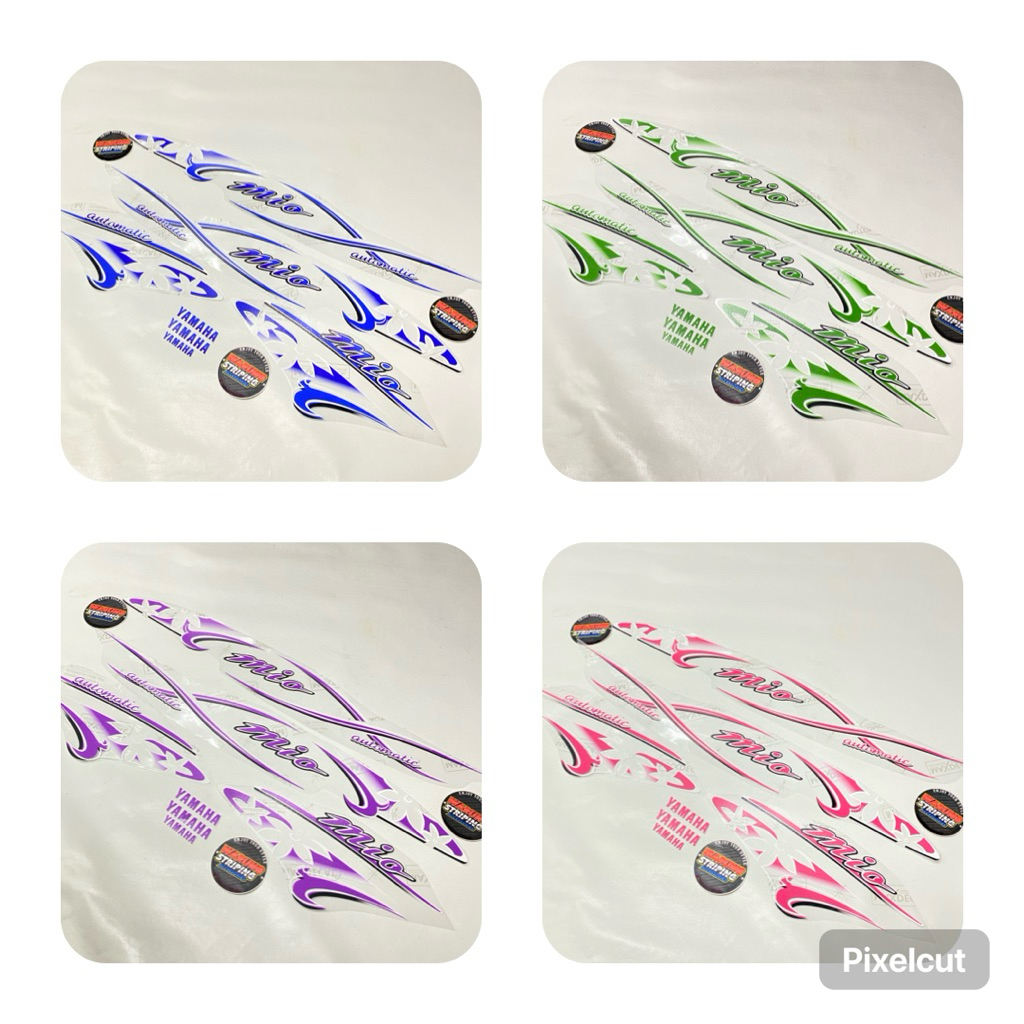 Striping mio sporty bunga transparan