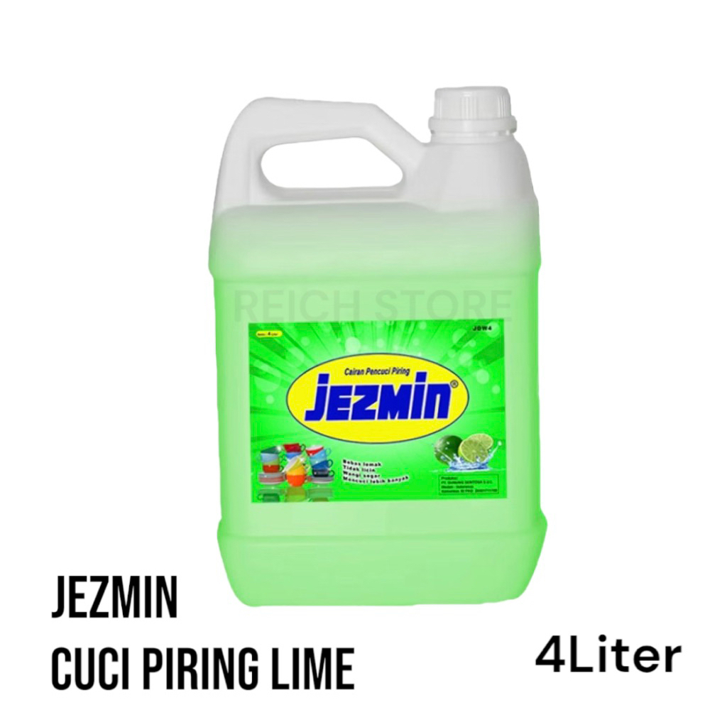 Jezmin Sabun Cuci Piring Dishwash Lime 4Liter