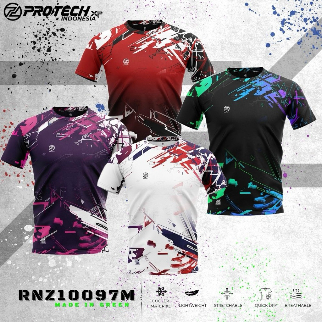 Baju Badminton Bulu Tangkis Padel Pickleball Protech RNZ10097