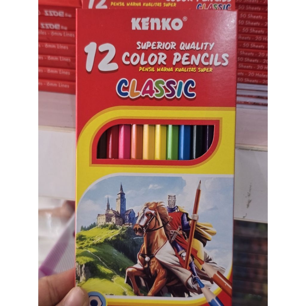

PENSIL WARNA KENKO 12 WARNA PANJANG CP-12F PENCILS COLOR KENKO PENCIL COLOURS