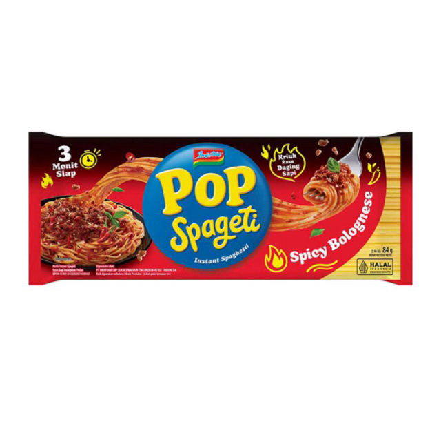 

Indomie Pop Spageti Spicy Bolognese