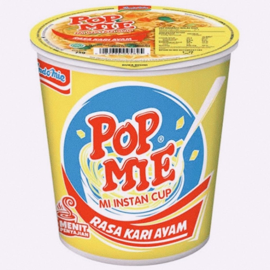 

Pop mie rasa kari ayam 75gr