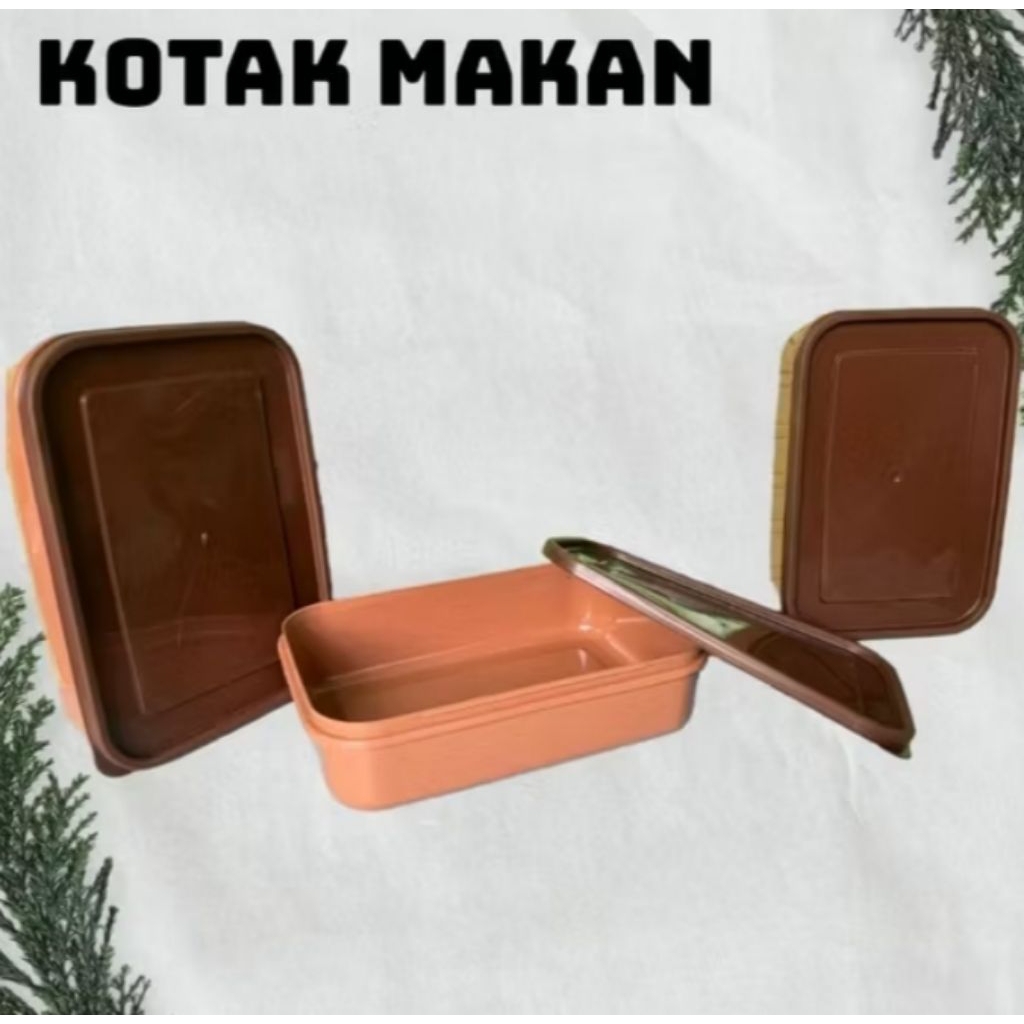 12 Pcs Tepak Segi 900 ml Kotak Makan Tepak Nasi / Makan Bekal / Tepak Serbaguna Tepak Murah