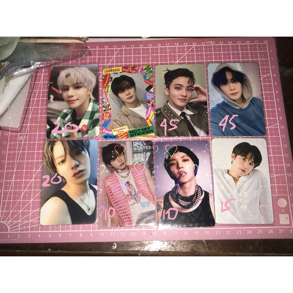 photocard official nct 127 mark taeyong jaehyun jungwoo yuta || slow acid fact check 2baddies faster