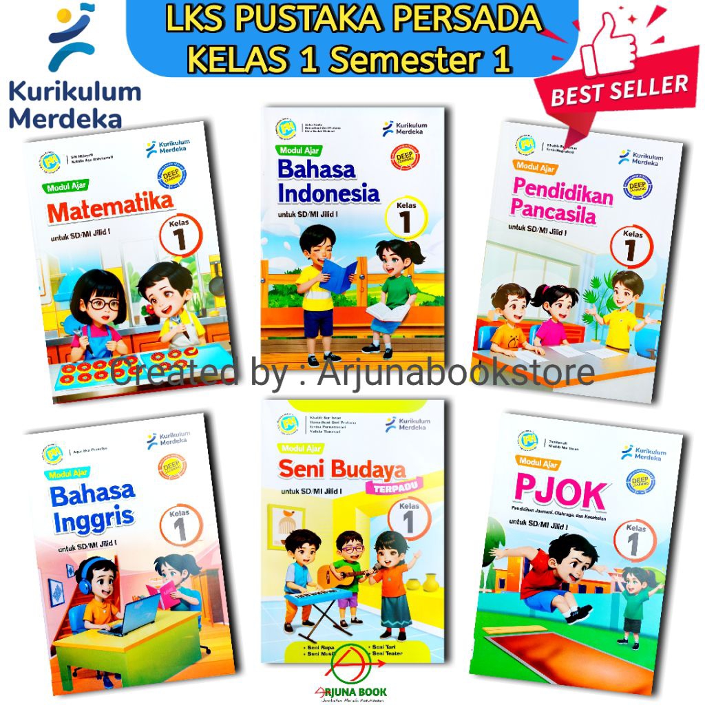 BUKU LKS PH PUSTAKA PERSADA KELAS 1 SD/MI Semester 1 Dan 2 KURIKULUM MERDEKA