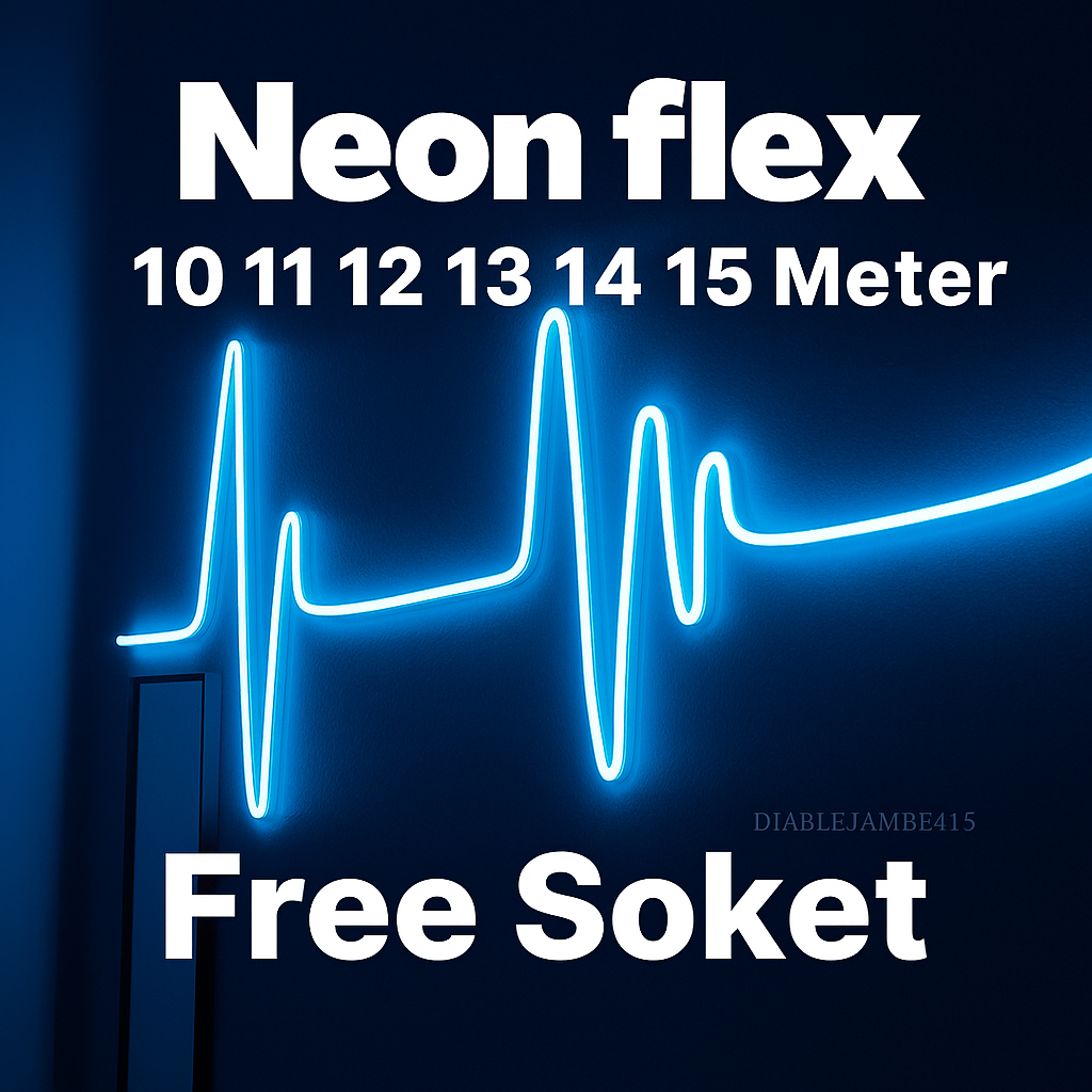 Lampu Led Neon Flex 10 11 12 13 14 15 Meter kamar Aesthetic Tempel Dinding Dekorasi Rumah Plafon