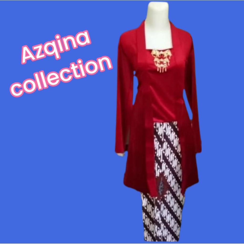 KEBAYA TUNIK BLUDRU POLOS DEWASA PANJANG SELUTUT