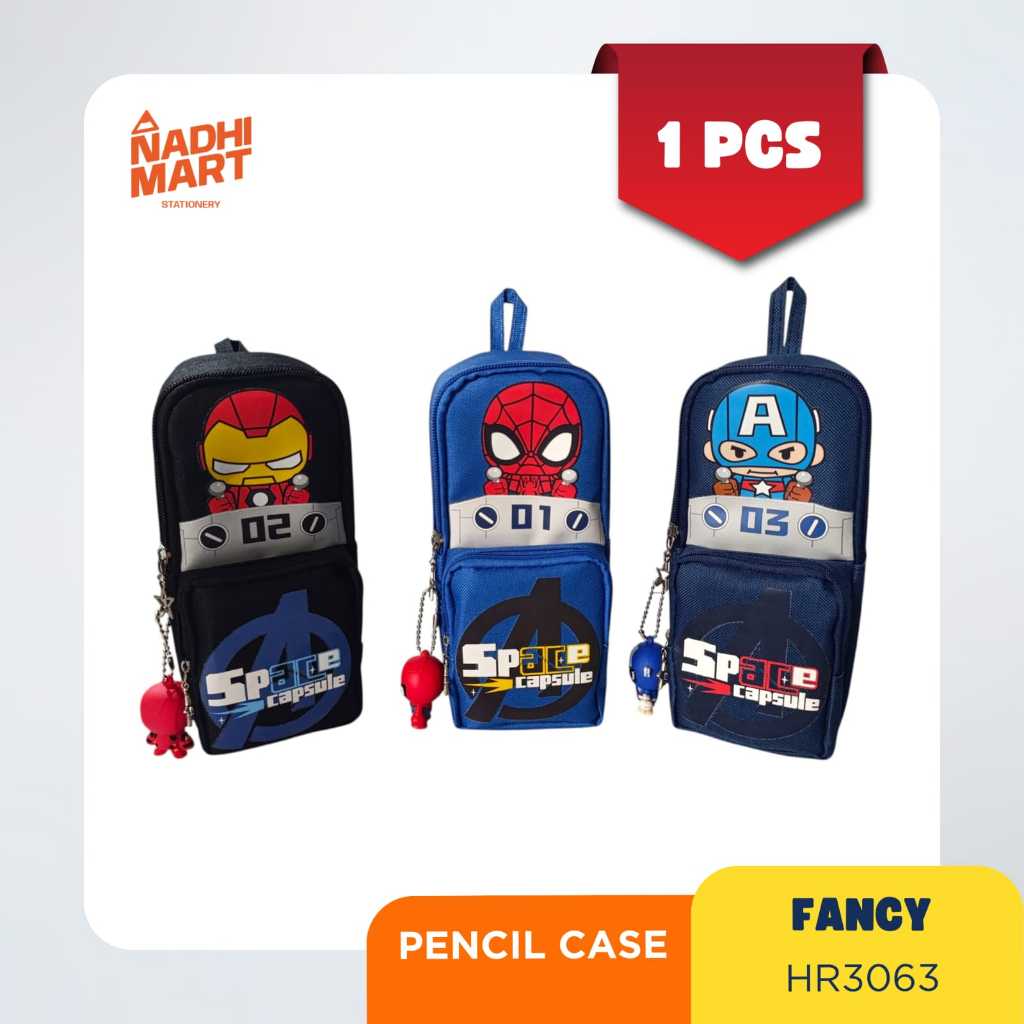 

PCR HR-3063 KOTAK PENSIL KAIN RESLETING TEMPAT PENSIL ANAK PENCIL CASE HERO