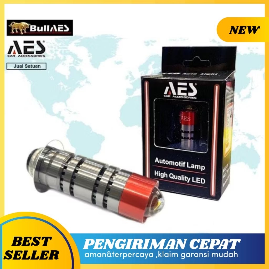 Lampu H6 Led Laser Small steel Gun Headlamp Led 26 WATT AES