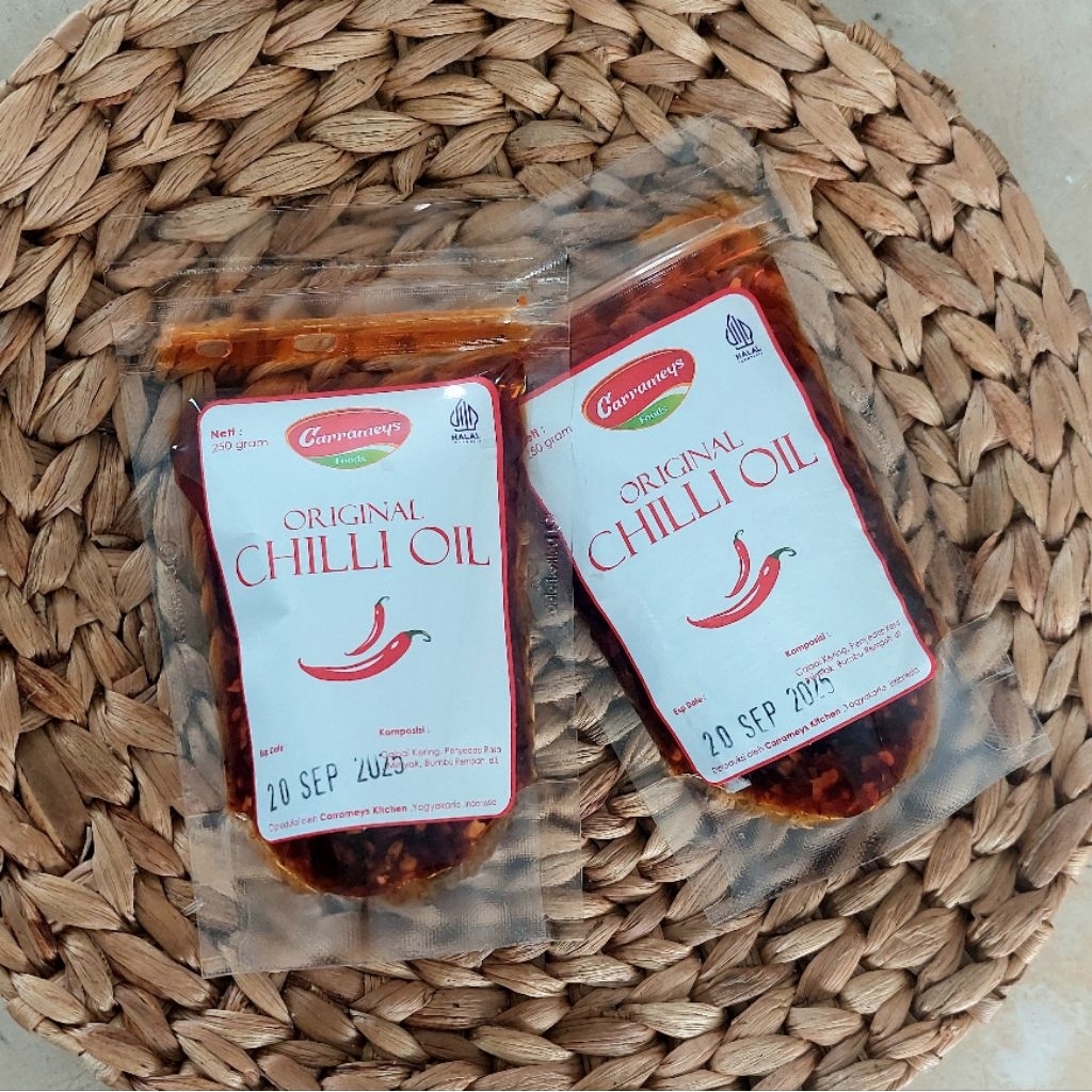 

Chilli Oil / Chili Oil Halal untuk Dimsum Gyoza Mie Ramen / Dipping Sauce / Minyak Cabai