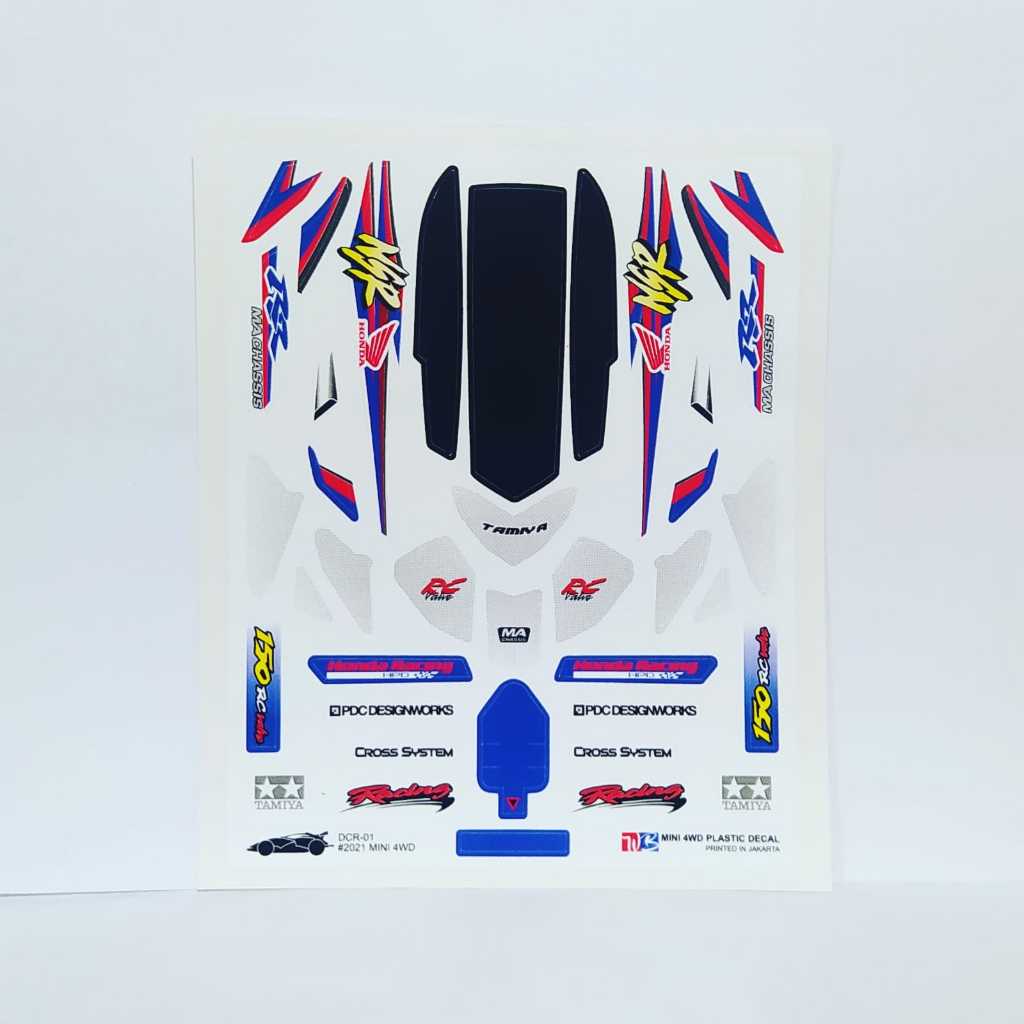

Stiker DCR-01 - NSR 150 RR - Body Putih Kombinasi Biru Merah - Vinnyl Lam. Doft