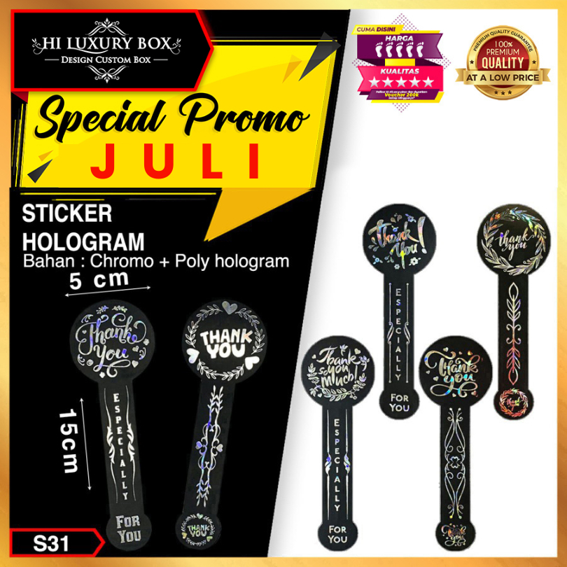 

Sticker Thank You | Sticker Hologram | Murah 5x15 Sticker Ucapan Thank You Sticker Panjang
