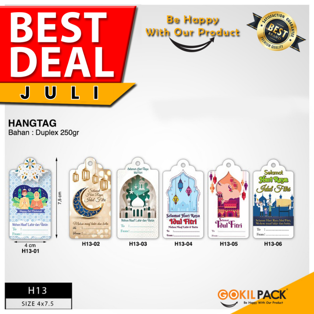 

Hang Tag – Label Hampers|Idul Fitri - Hang Tag Hari Raya 7,5x5 | H13