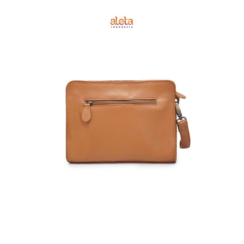 Aleta Indonesia - Mona Clutch Pria Kulit Asli - Free Grafir Nama