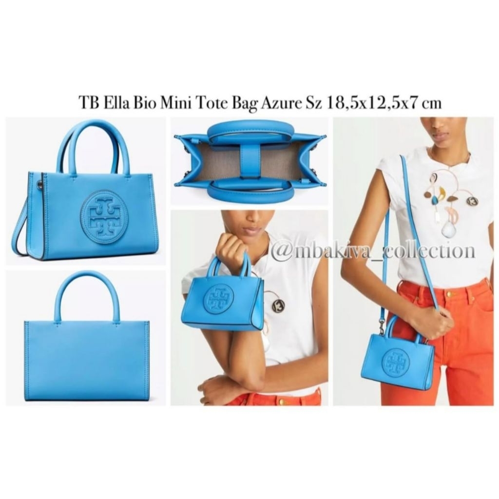 TB Ella Bio Mini Tote Bag Azure