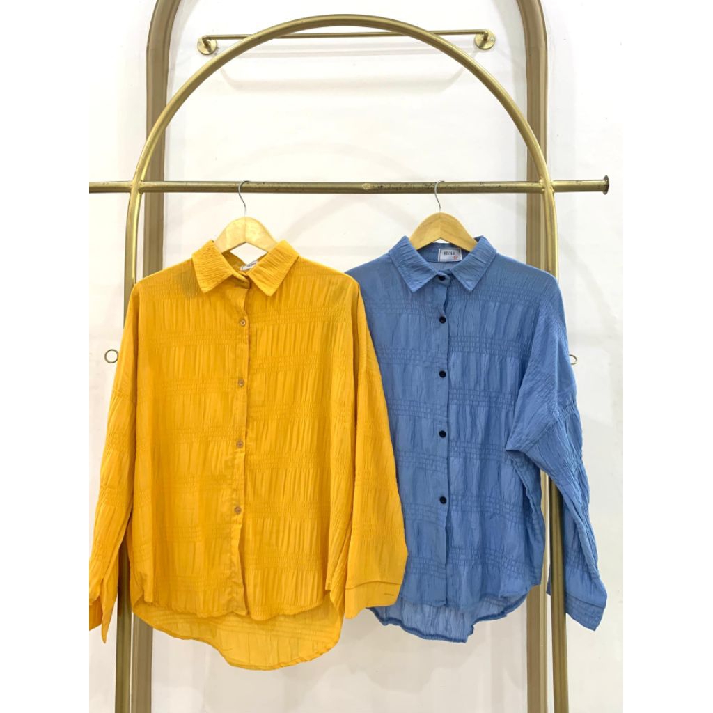 Blouse crinkle wanita | Atasan blouse crinkle wanita