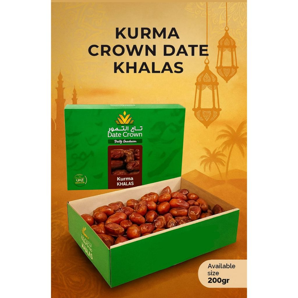 

KURMA DATE CROWN / KHALAS KURMA / 200gr / KURMA MURAH / KURMA BERKUALITAS / KURMA ARAB