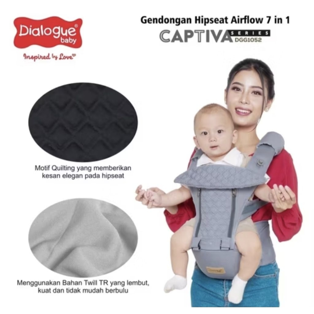 Preloved Dialogue baby gendongan bayi depan captiva series