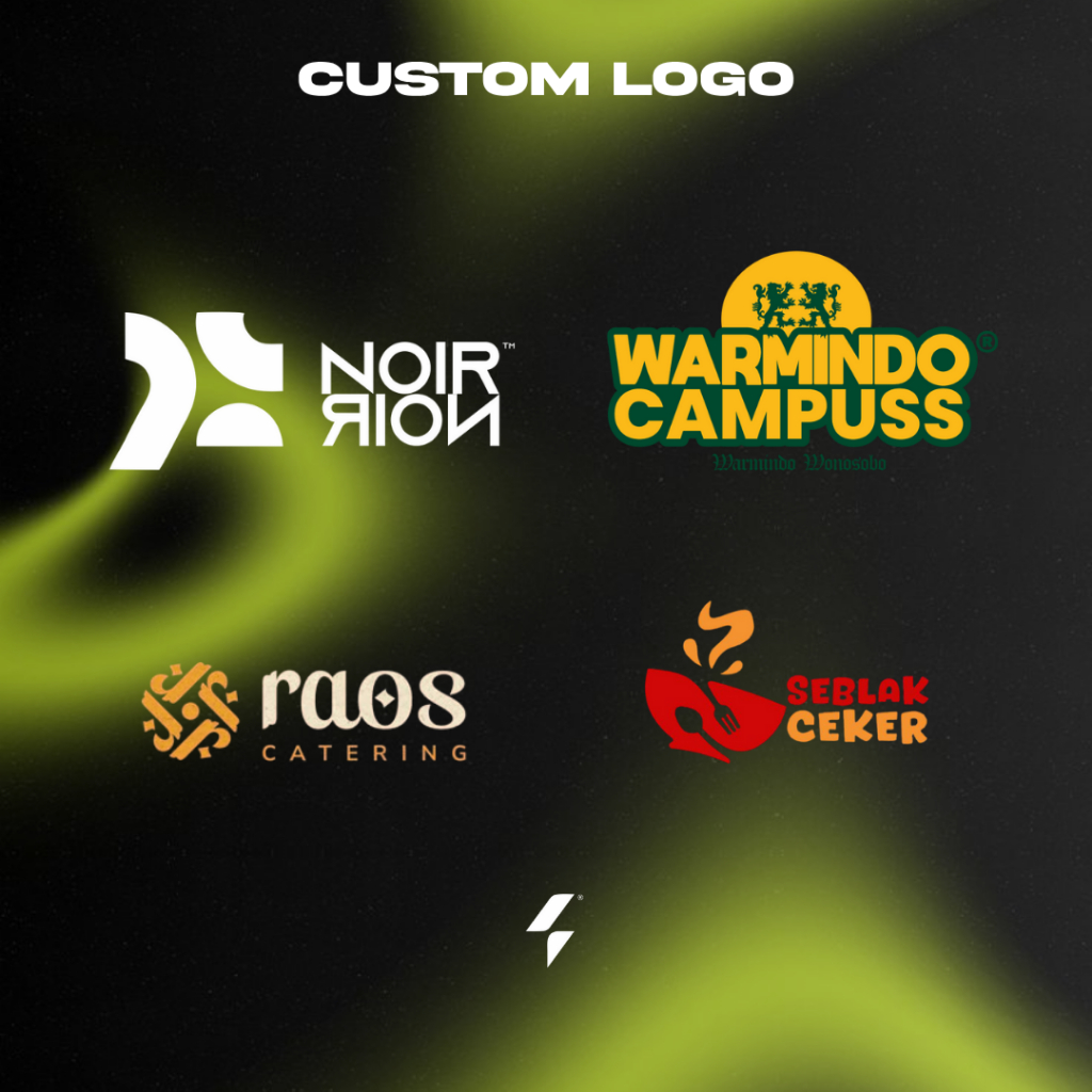 DESAIN LOGO CUSTOM | BUAT LOGO USAHA, MAKANAN, BRAND PROFESIONAL BERKUALITAS