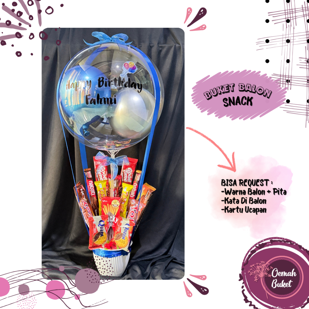 

Buket Balon | Buket Snack | Buket Balon Snack | Buket Wisuda | Buket Ulang Tahun | Oemah Buket Sidoarjo