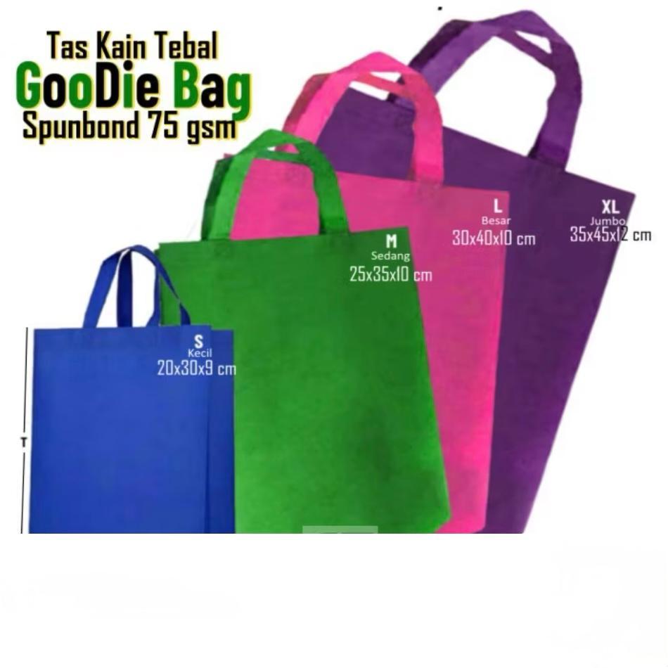 

Goodie Bag Tas Belanja Spunbond HBPA Kotak Box Ukuran 20x26x9 25x35x10 30x40x10 35x40x12 Kantong Kain Souvenir