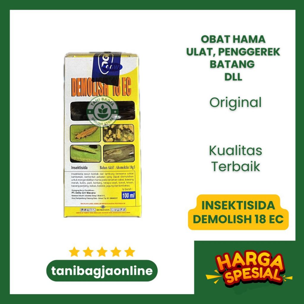 INSETISIDA PESTISIDA DEMOLISH 100 ML | OBAT HAMA ULAT SEMUT | OBAT TANAMAN