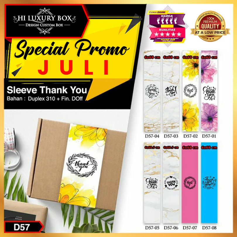 

Sleeve Murah|Thankyou|Paperbelt|Box|Hiasan|D57