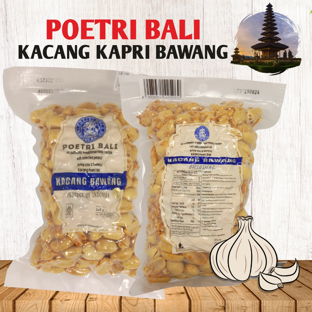 

Kacang Kapri Bawang Kemasan Vacum - POETRI BALI