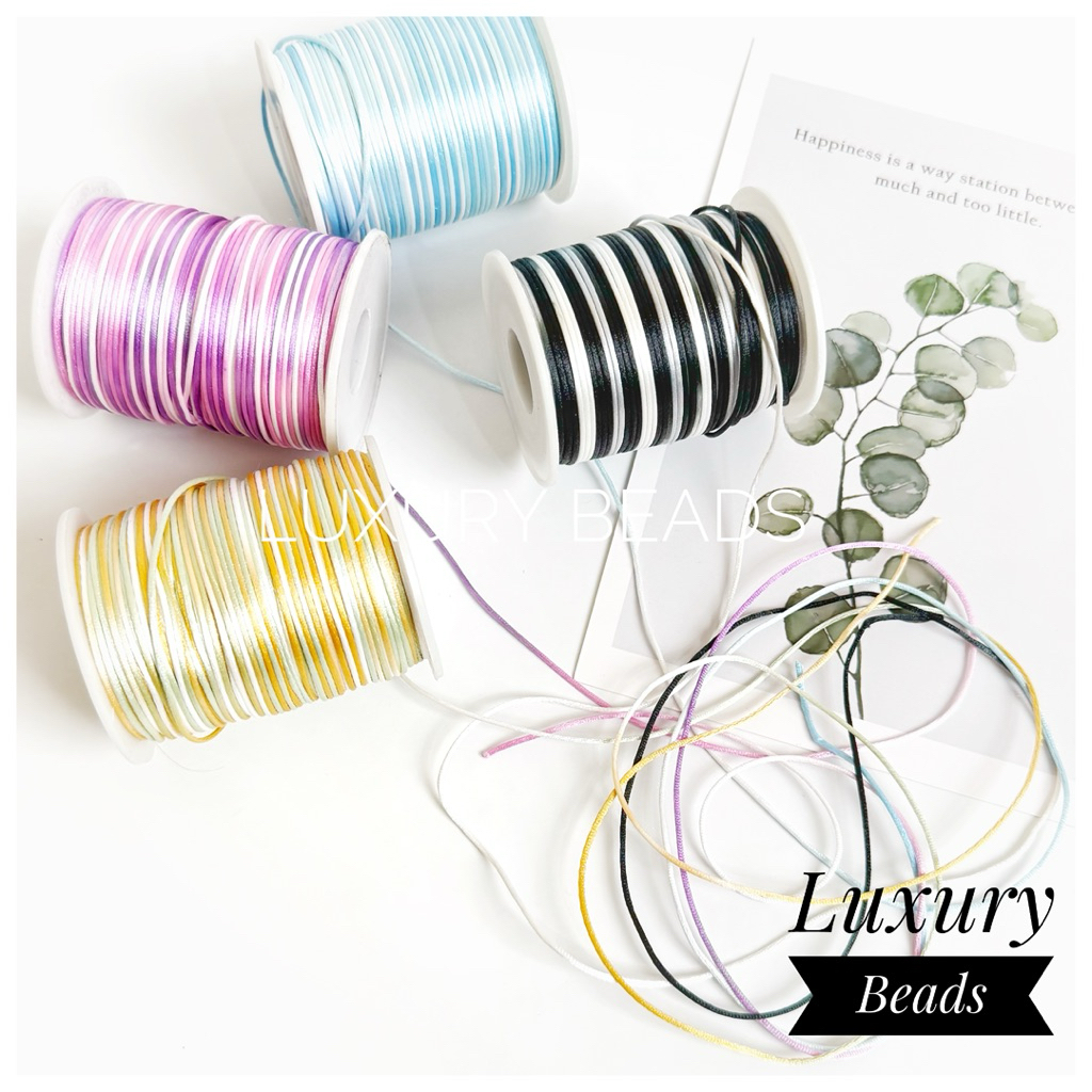

Tali Satin 1mm Tali Warna Simpul Cina (1m)