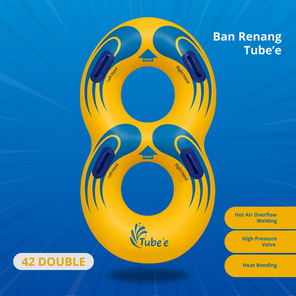 Ban Renang Tubee | Tube'e Dewasa Anak Watertube Waterpark Waterboom 42 Double | Wahana Air Indonesia