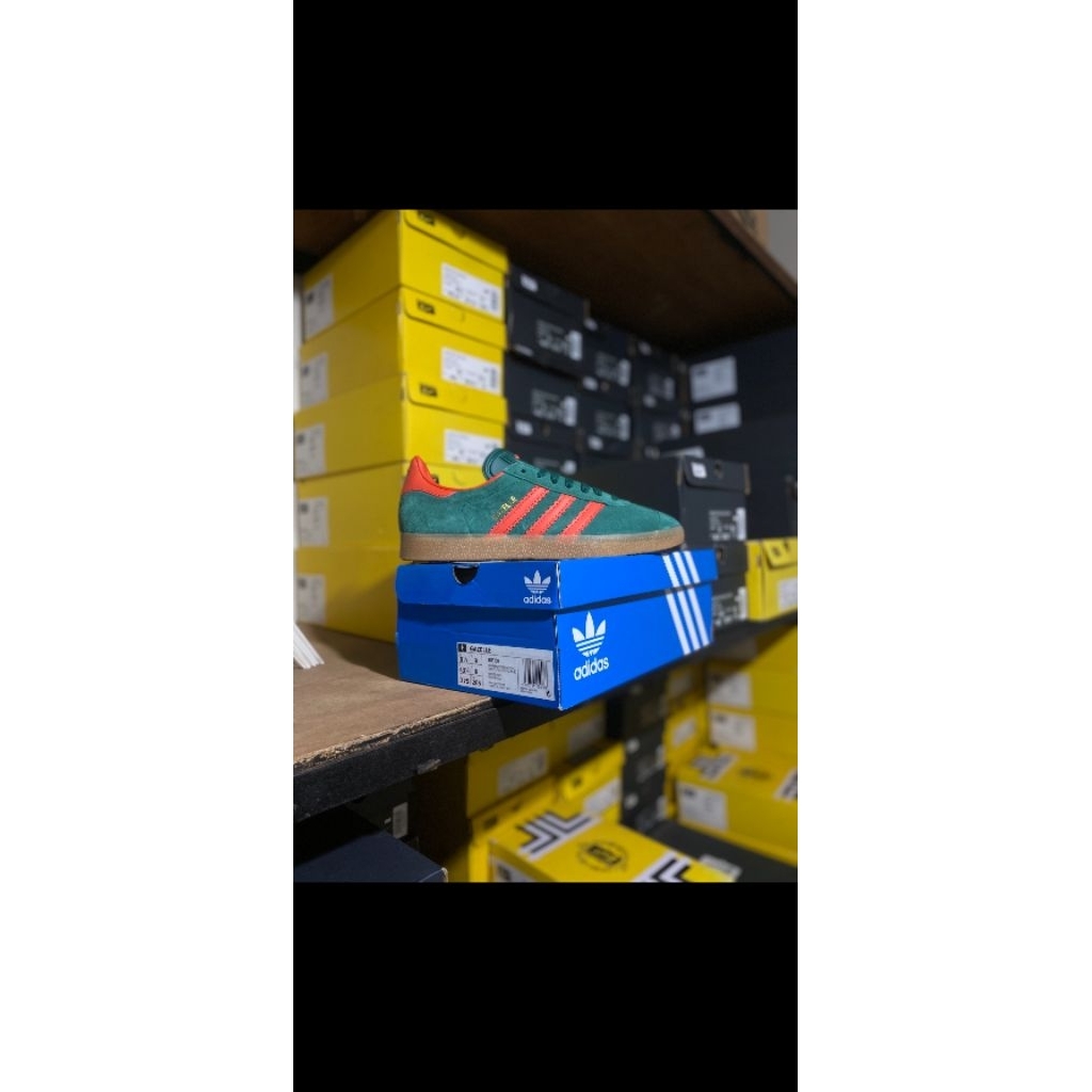SEPATU SNEAKERS CASUAL ADIDAS GAZELLE  GREEN ORIGINAL 100% BNIB RESMI