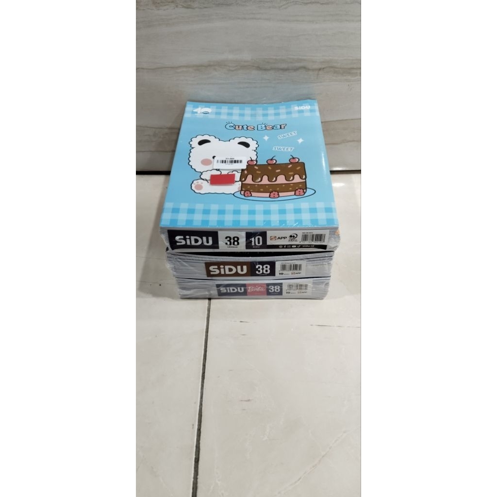

Bukutulis SINAR DUNIA 38 lembar 1 pack isi 10buku