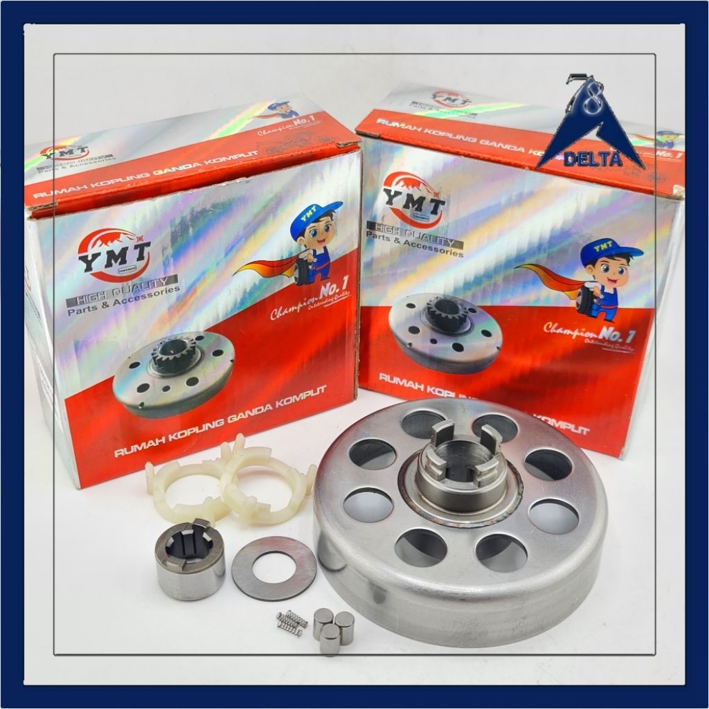 RUMAH KOPLING GANDA + BENTENGAN SMASH 110 YAMAMOTO - MANGKOK GANDA OTOMATIS KOPLING SMASH 110 SHOGUN