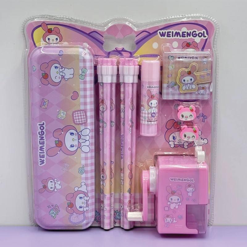 

ER Alat Tulis Stationery Set Cinnamoroll Kuromi Melody Gift Set 12in1 6produk