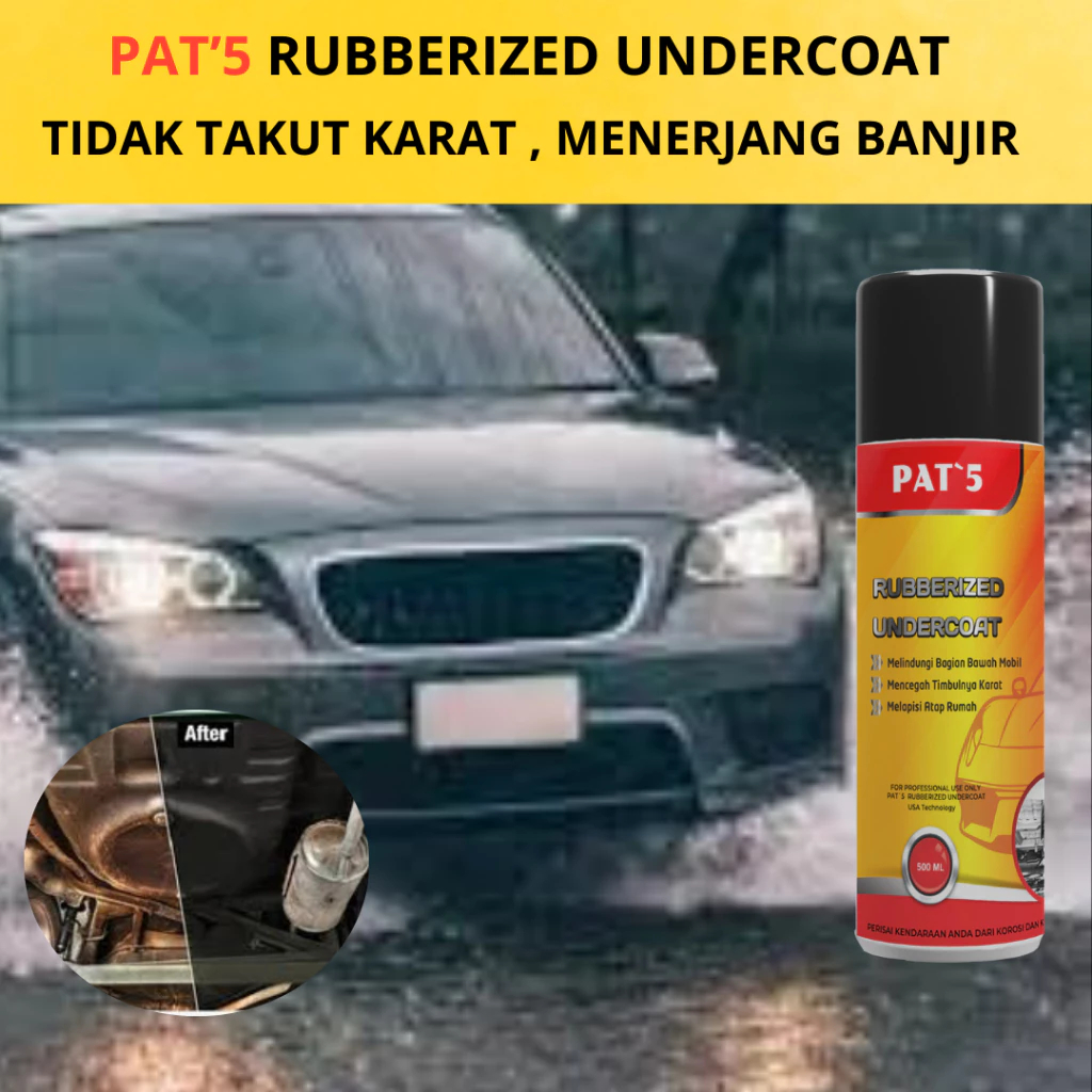 Rubberized Undercoat 500ML Pelindung Kolong Mobil Anti Karat Peredam Cat Kolong Mobil