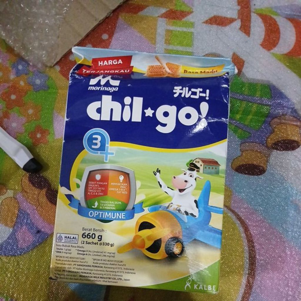 

chil go 3+ madu 660 gram reject kemasan