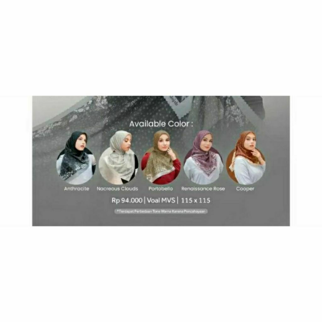 ETHICA HIJAB MOTIF EQLAIR//HIJAB SEGIEMPAT VOAL//KERUDUNG ETHICA