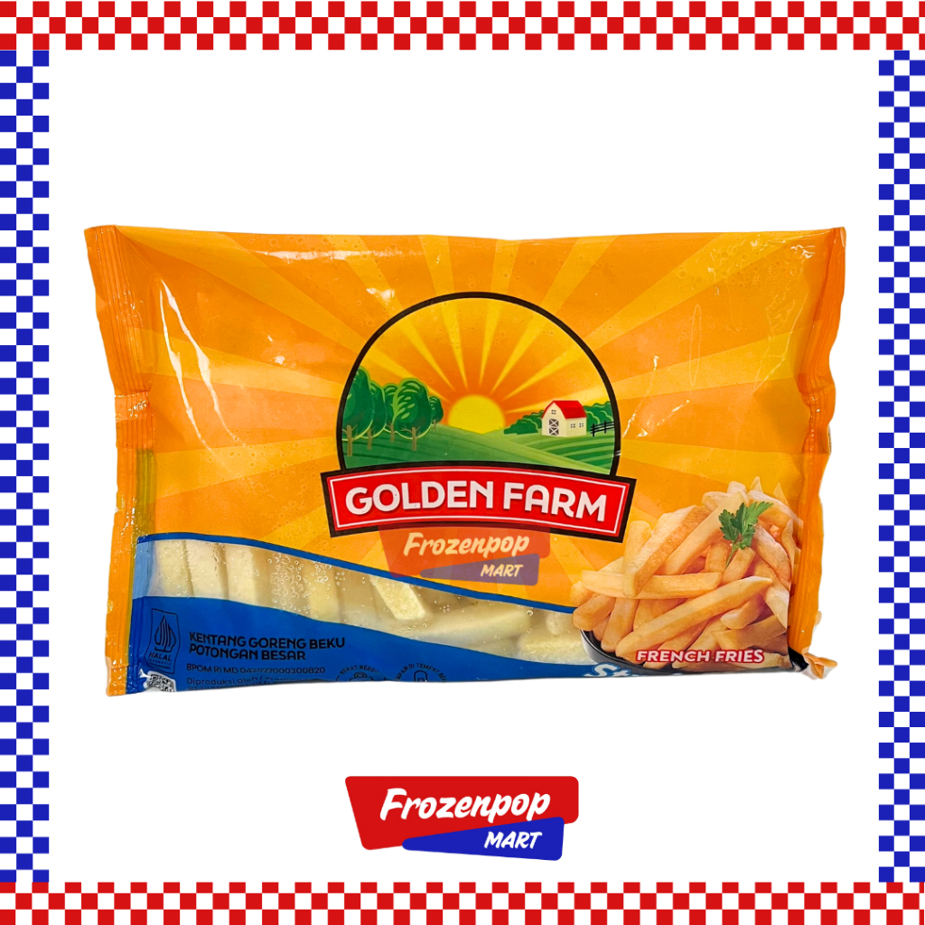 

Golden Farm Straight Cut 500gr / Golden Farm French Fries Straight Cut 0,5 kg [INSTANT MALANG]