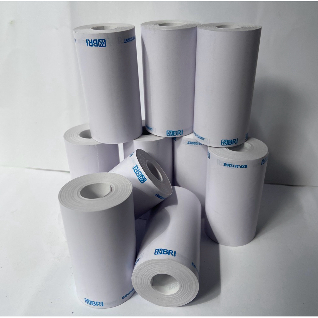 

Ay00! KERTAS THERMAL BRI 1 DUS 57/58x30 ( ISI 100 PCS ) MEREK RJ BEBAS BPA