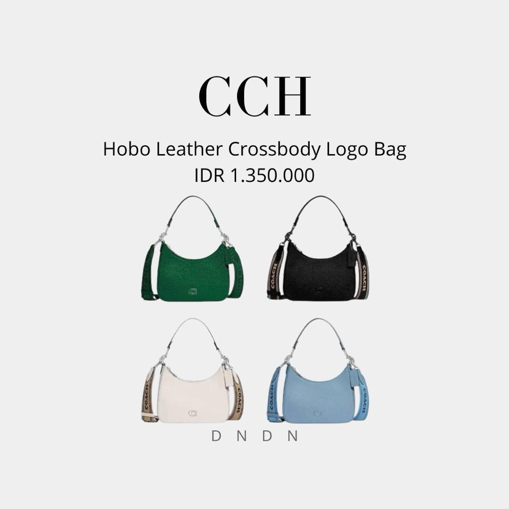 Hobo Leather Crossbody Logo Bag