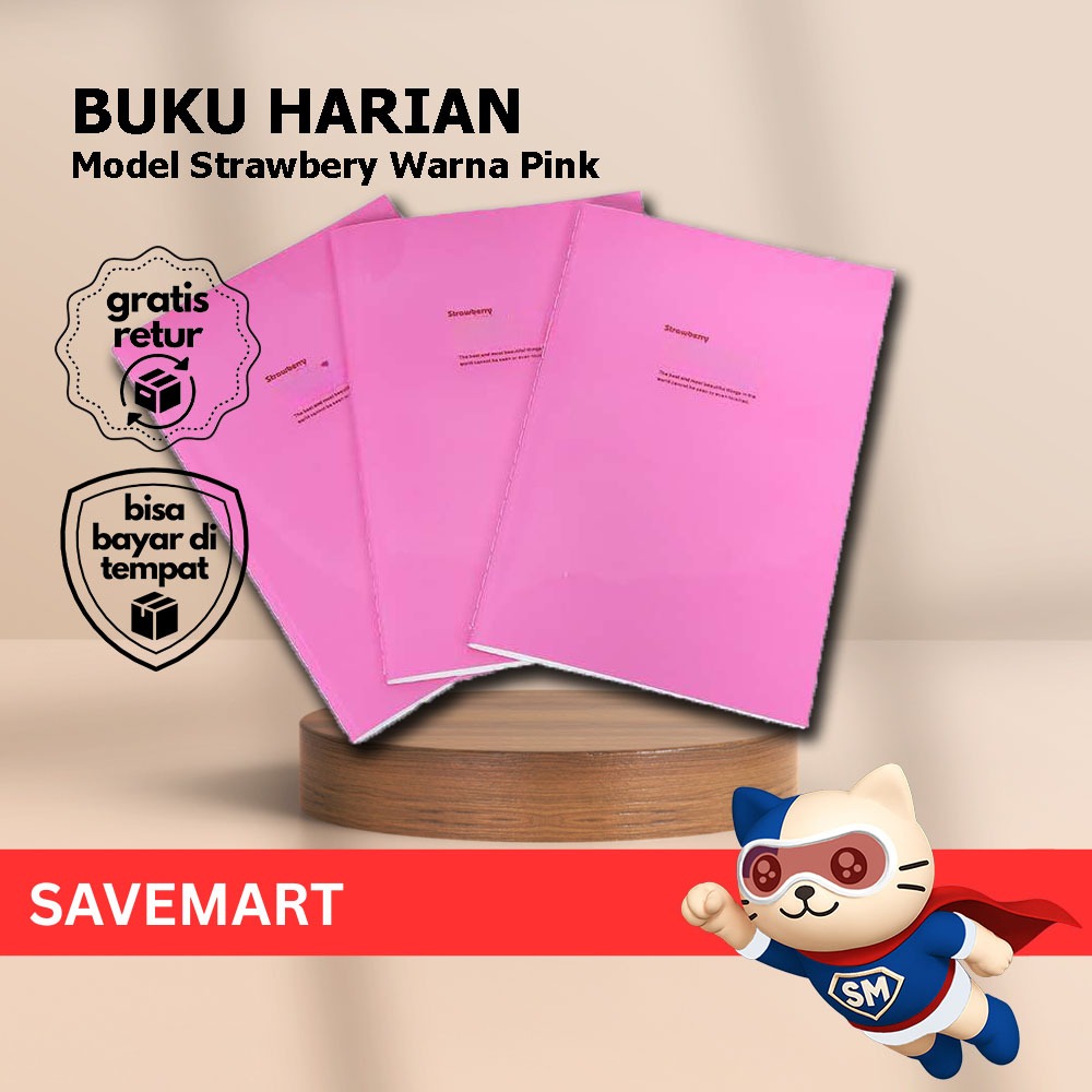 

Notebook Strawberry Warna Pink Lucu Buku Tulis Ringan Buku Diary Warna Pink Ceria Jurnal Harian Lucu Fungsional