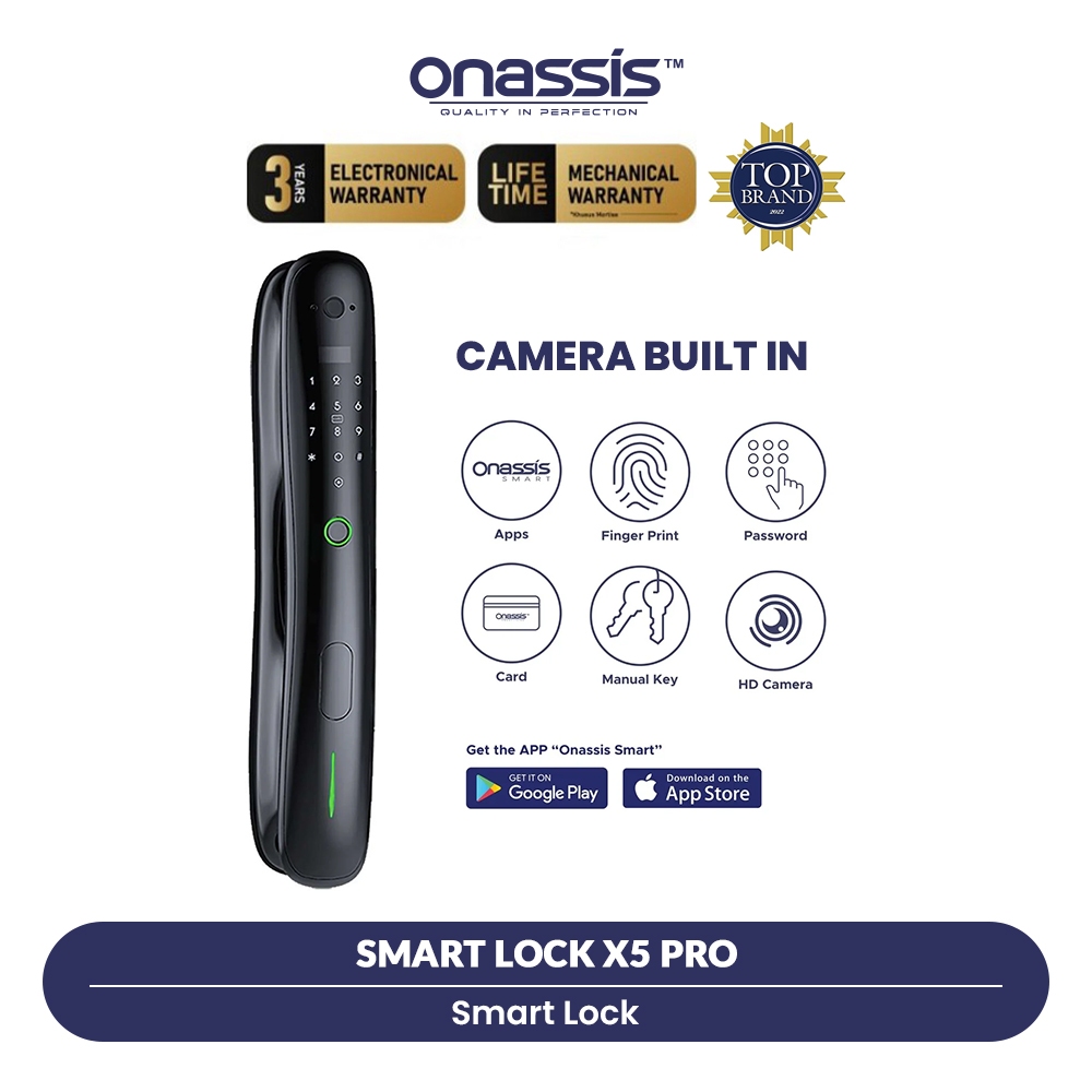 Onassis Smart Lock X5 Pro Camera Built In