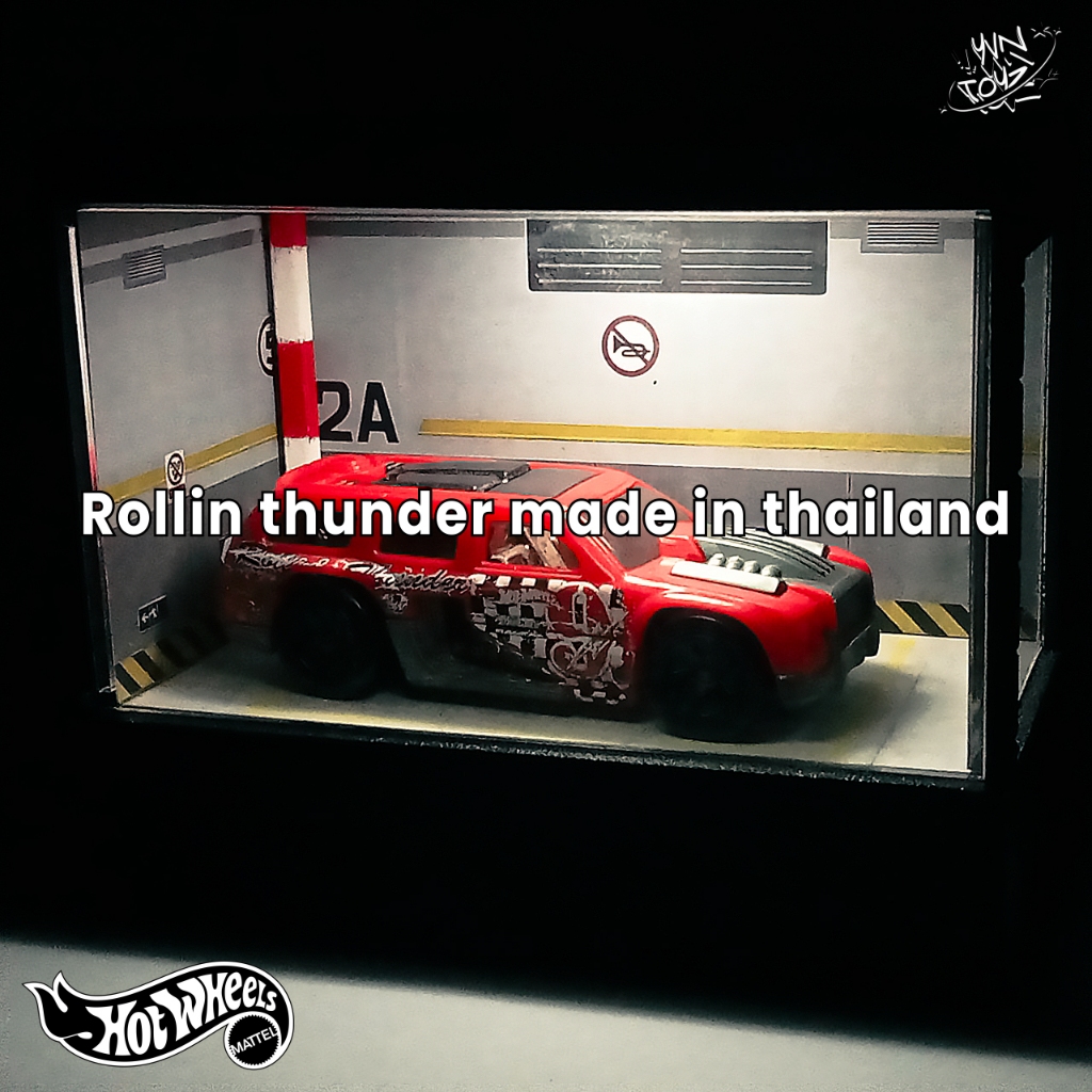 HOTWHEELS HOT WHEELS MAINAN MOBIL ANAK KECIL MURAH HEMAT MOBIL BALAP (ROLLIN THUNDER MADE IN THAILAN