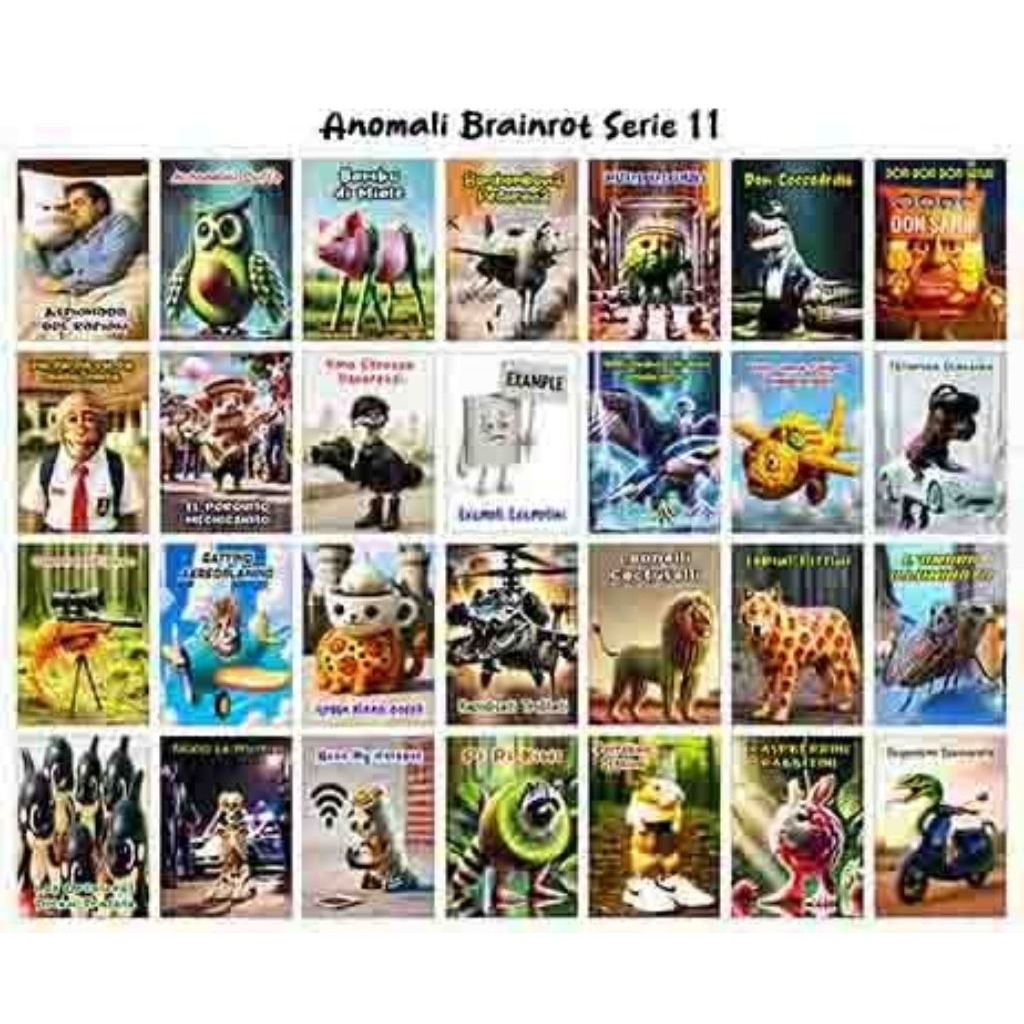 

Sticker Anomali Brainrot 28 Karakter Serie 11