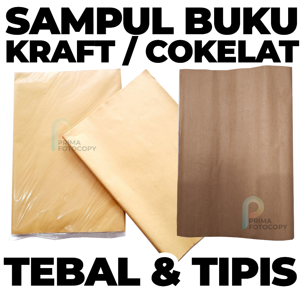 

Sampul Cokelat Coklat Tipis Craft Kraft Tebal buku tulis sekolah sinar dunia sidu campus tiara bigboss smp sma sd okey aa maxi boxy kwarto kiky kertas kopi sampul buku samson