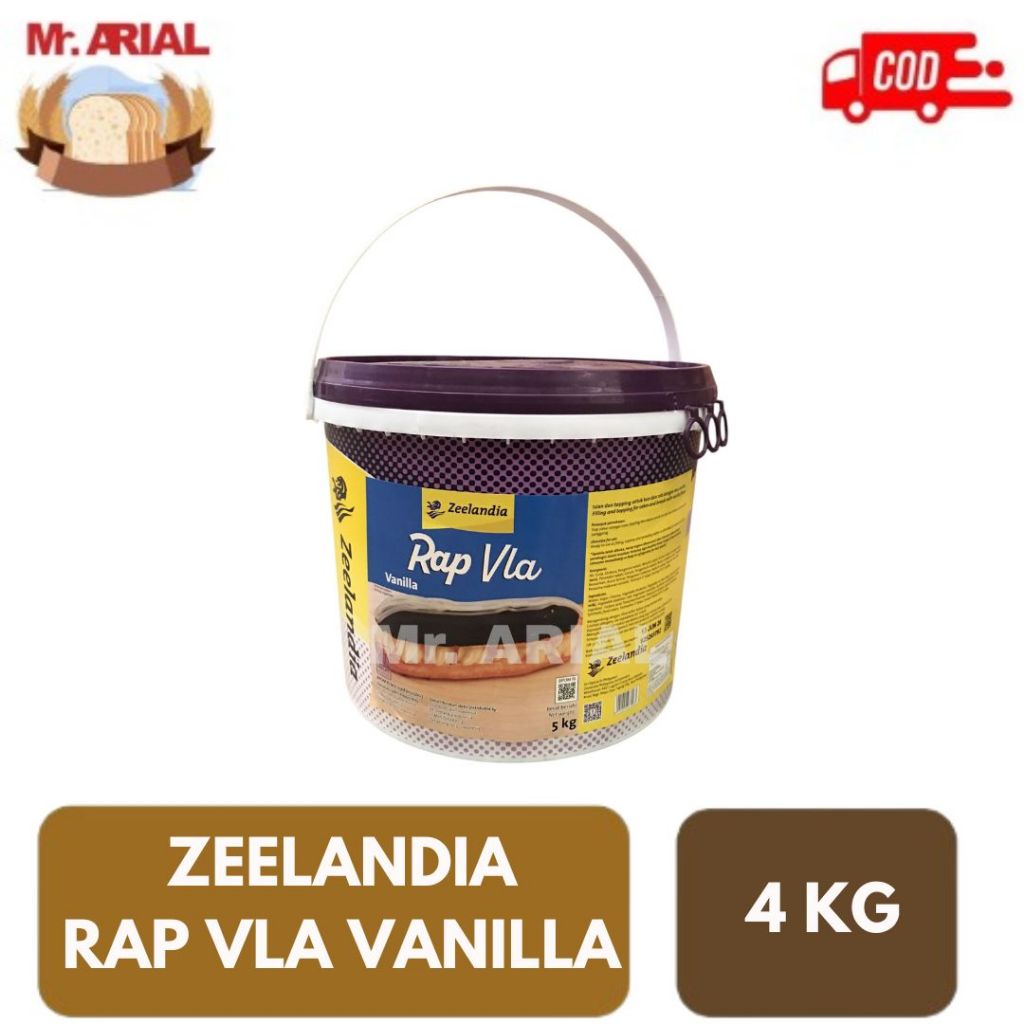 

Zeelandia Rap Vla Vanilla 5kg / Pasta Vanilla / Selai Vanilla / Filling Jam Vanilla 5kg