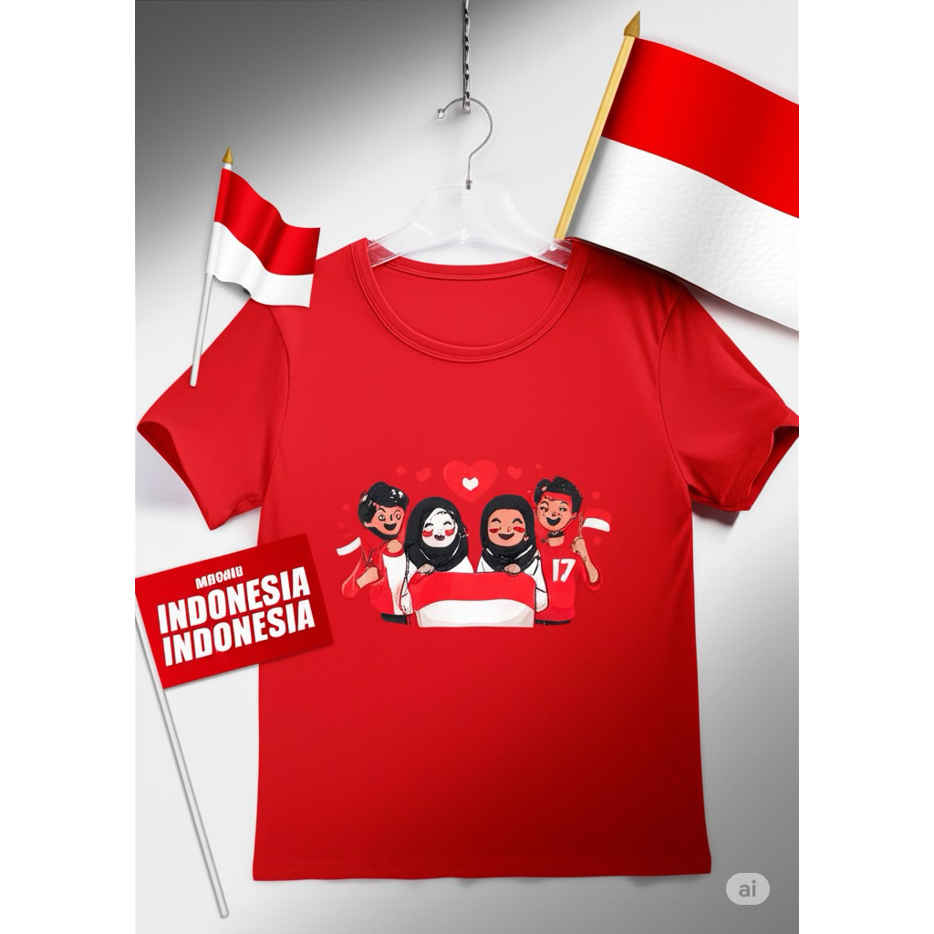 Baju merah putih anak / baju kemerdekaan anak