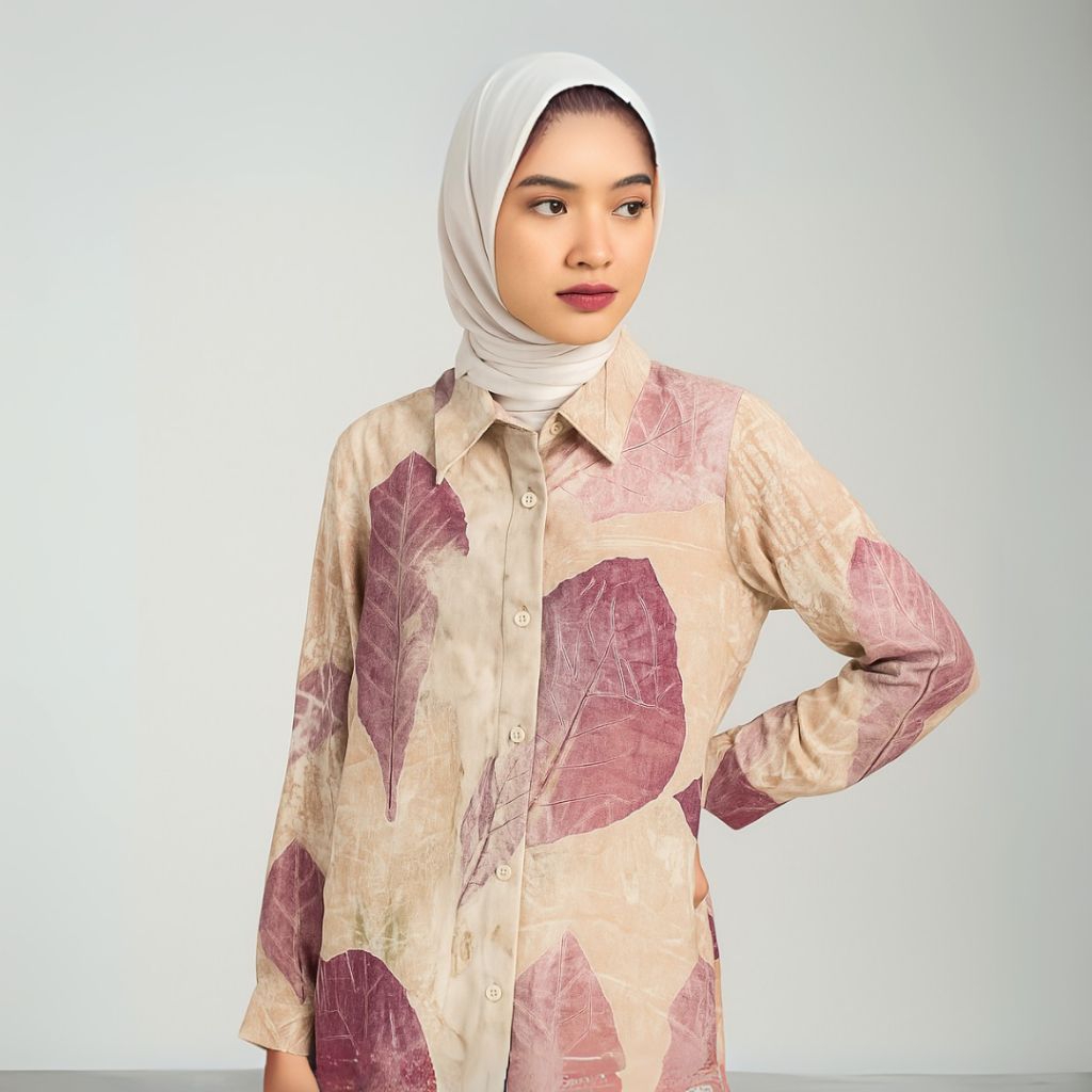 Kemeja Wanita Ecoprint